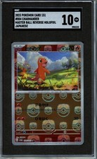 2023 Pokemon 151 Charmander Master Ball Holo SGC 10