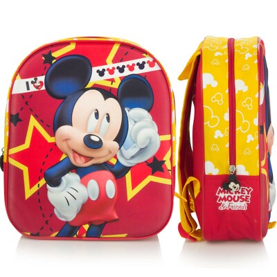 Disney Mickey Mouse 3D Rucksack Kindergartenrucksack Kinderrucksack Neu