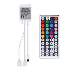 RGB LED Strip Light Controller 4 Pin Remote Control with Dual Port DC 12V Remote