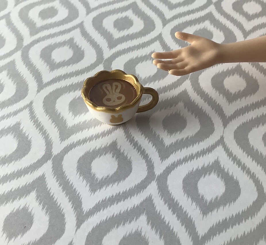 Doll Food Bunny Rabbit Cappuccino Cup For Barbie eBay