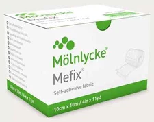 *2Rolls* Molnlycke Mefix Self-Adhesive Fabric 4" x 11 Yards Dressing 311099