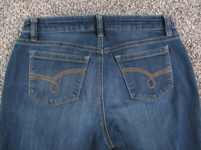 Riders by LEE Jeans Womens 29x27 Blue Denim Bootcut Mid Rise Dark Wash Retro