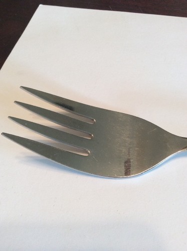 Oneida Community Stainless Steel Shadow Rose Cold Meat Serving Fork - Picture 3 of 4
