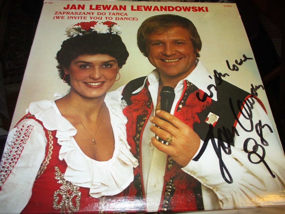 Signed 70s JAN LEWAN LEWANDOWSKI Zapraszamy Do Tanca Polka LP