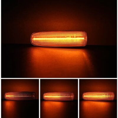 Side Marker Turn Signal Light Clear Sequential For 90-00