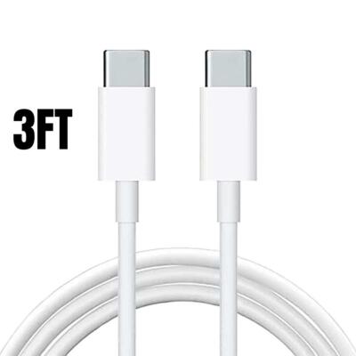 100W USB-C to USB-C PD Charging Cable High Speed Data Sync Laptop Phone Cord Lot