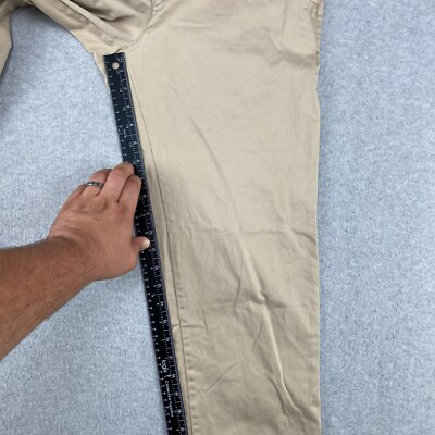 The Savile Row Company London Pants Mens * 34 x 30 Beige Chino