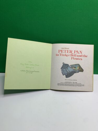 Vintage A Big Little Golden Book PETER PAN IN TINKER BELL AND THE PIRATES - Picture 3 of 4