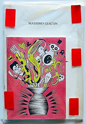 Massimo Giacon 50 Comics Galleria Cattelani 1997 Catalogo ceramiche Bitossi