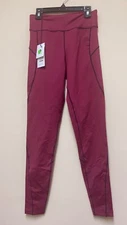 9 2 5 FIT WALK THE LINE LEGGINGS BURGUNDY ~ Sz XL ~ NWT