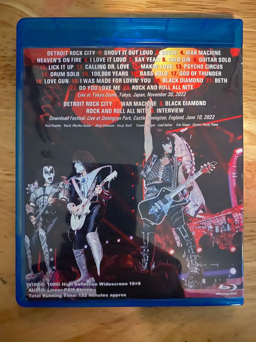 KISS - End of the Road Live at Tokyo Dome 2022 Blu-ray Gene