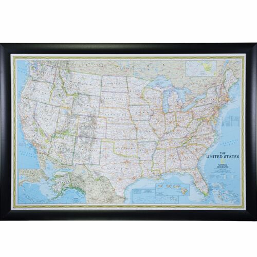 Craig Frames classica Stati Uniti Push Pin mappa di viaggio con spille - 24 x 36 - Foto 4 di 56
