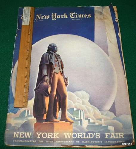 SUPLEMENTO DE PERIÓDICO DE RECUERDO DE LA FERIA MUNDIAL DE 1939 DE COLECCIÓN - Imagen 2 de 3