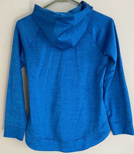 Adidas Girls sz XL Blue Lightweight Pullover Hoodie (17.5"x23.5") Excellent - Picture 2 of 4