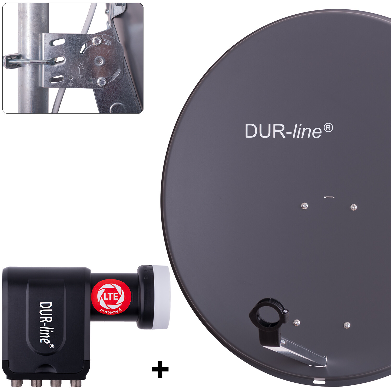 Dur-line Mda 80 Anthrazit + +ultra Octo Lnb - 8 Tn Lnb Set