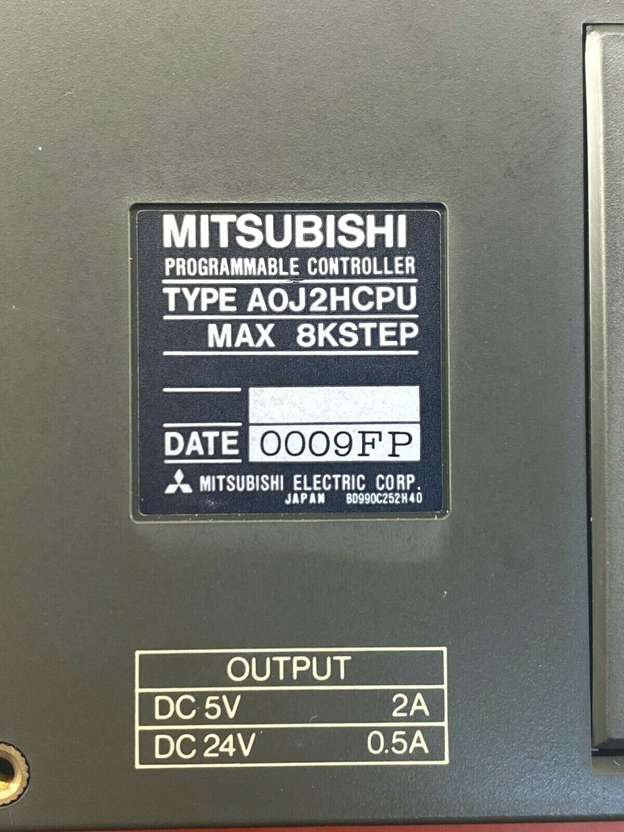 MITSUBISHI A0J2HCPU PROGRAMMABLE CONTROLLER CPU +28DT & 56DT MITSUBISHI A0J2HCPU PROGRAMMABLE CONTROLLER CPU +28DT & 56DT