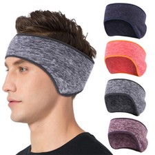 Ear Warmers Cover Headband Wrap Winter Sports Fleece Ear muffs for Men Women
