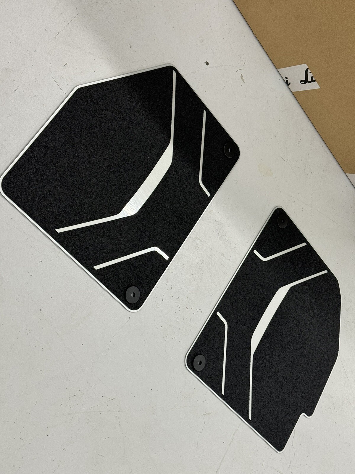 Genuine Lamborghini Sterrato Aluminum Carpets OEM # 4T3864435