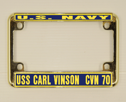 Telaio targa USS CARL VINSON CVN 70 US Navy militare auto-camion-motociclo - Foto 10 di 11