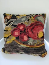 Kilim Wool Pillow Cushion Turkey 21”