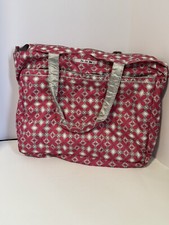 Ju Ju Be Pink Gray Silver Pinwheels Large Tote