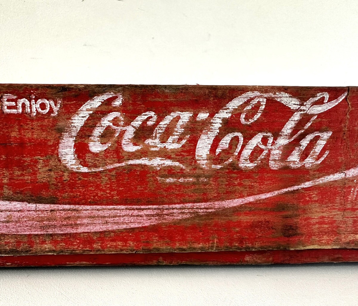 Vintage Enjoy COCA-COLA Wood Crate (24) Slot Bottle Divider Wooden