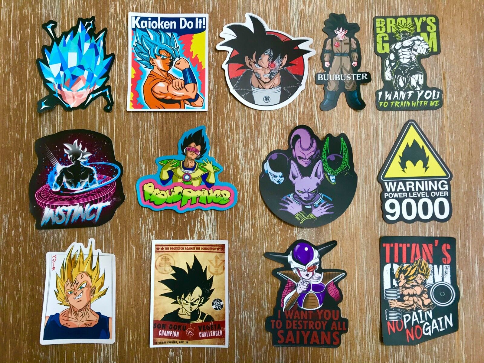 SET OF 106 Dragon Ball Z Stickers (+1 Bonus)