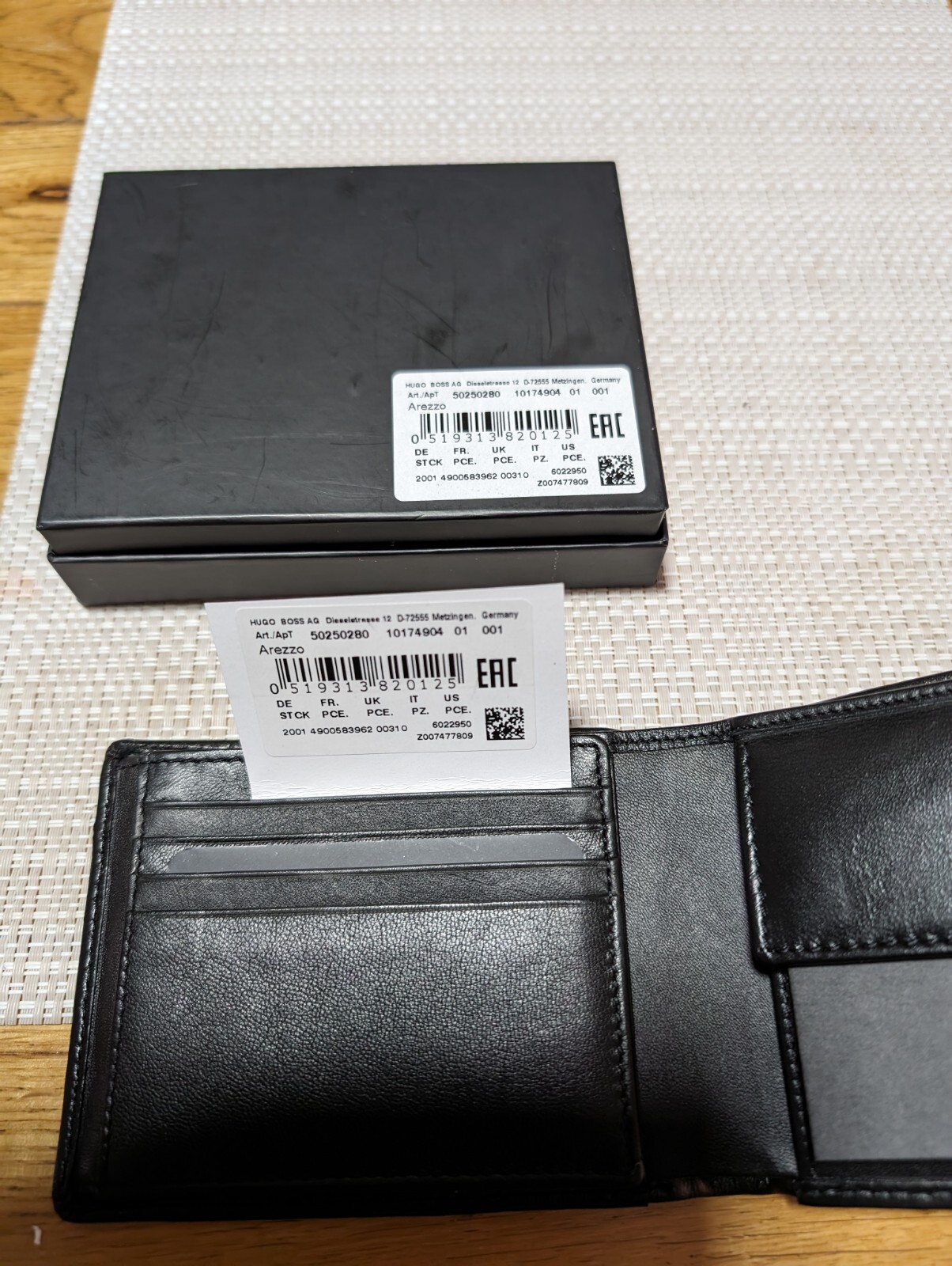 HUGO BOSS Arezzo Wallet for Men Black (50128297) 4047401842583 eBay