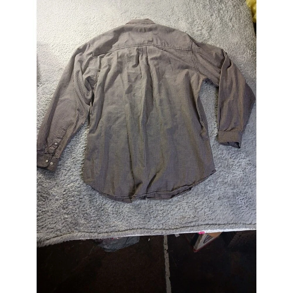 Рубашка John Ashford Oxford размер XL высокая на пуговицах спереди клетчатая с длинным рукавом классический покрой - Изображение 3 из 4