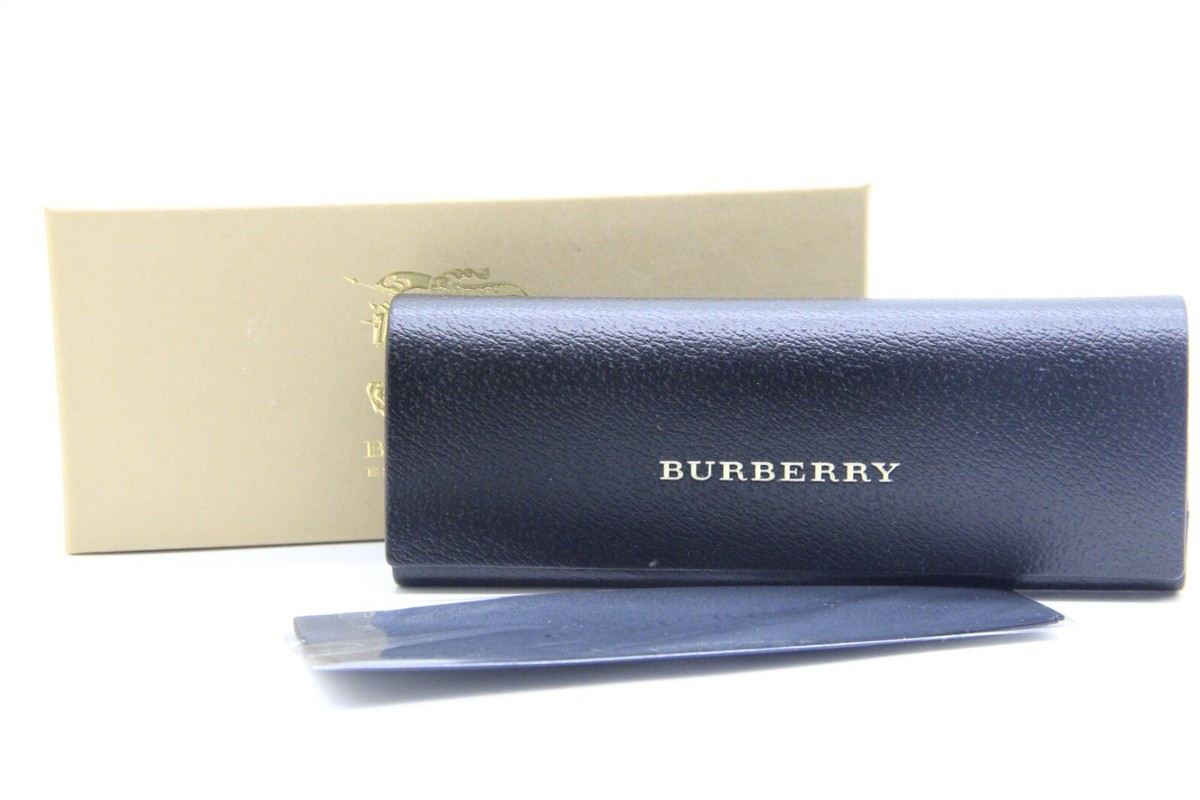 美品★BURBERRY★ブラック ケース NEW BURBERRY AUTHENTIC EYEGLASSES GLASSES OPTICAL BLACK