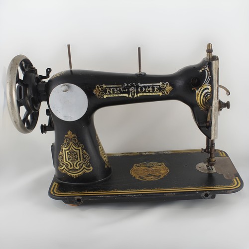 Antigua Maquina de Coser NEW HOME Orange Massachussets Hierro Fundido Año 1918 - Imagen 3 de 9