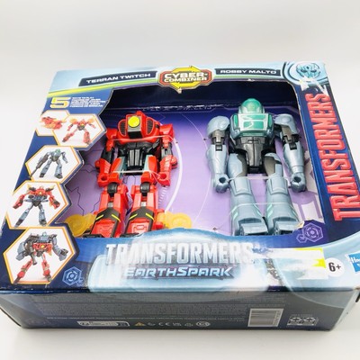 Transformers EarthSpark Terran Twitch and Robby Malto Cyber-Combiner Set