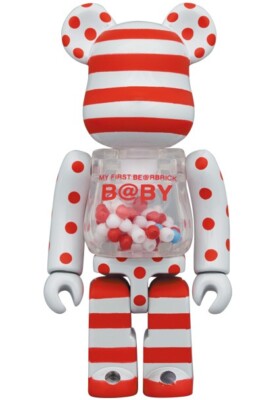 MEDICOM TOY - MY FIRST ベアブリック B@BY RED SILVER CHROME MEDICOM TOY MY FIRST BE@RBRICK B@BY RED & SILVER CHROME Ver