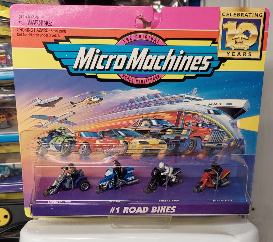 Micro Machines #1 Road Bikes NEW! Old Stock MIP 1997 Galoob - Image 2 of 4