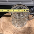 VTG Bohemian Mug Cut Clear Glass Beer Mug with Lid — photo 7