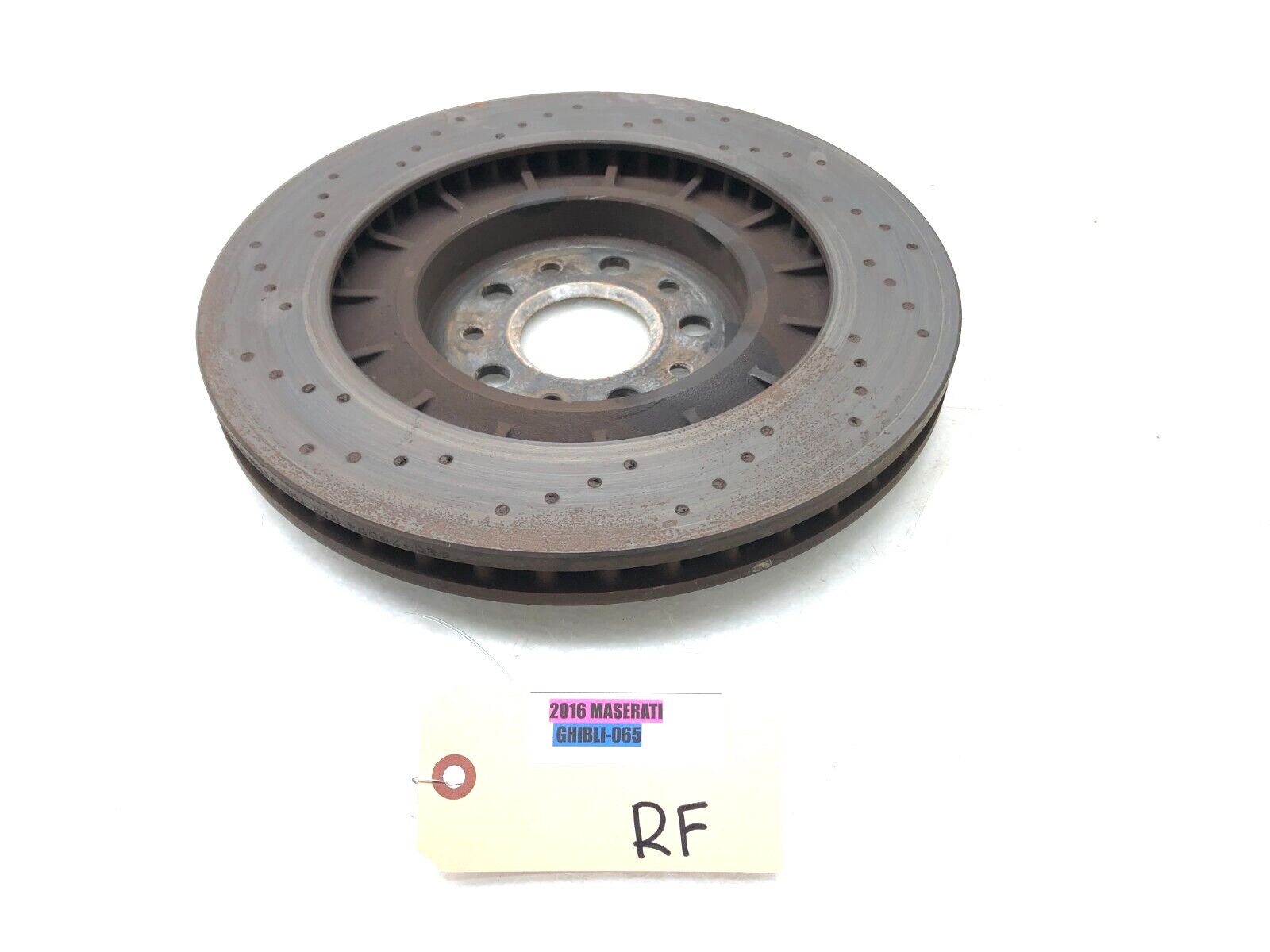 2014-2020 MASERATI GHIBLI S RIGHT PASSENGER FRONT RWD BRAKE ROTOR OEM.