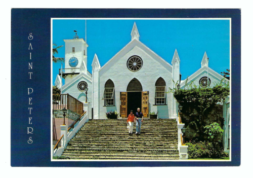 Bermuda Saint Peters Church St. Geoge's 4 x 6 Vintage Postcard - Picture 1 of 2