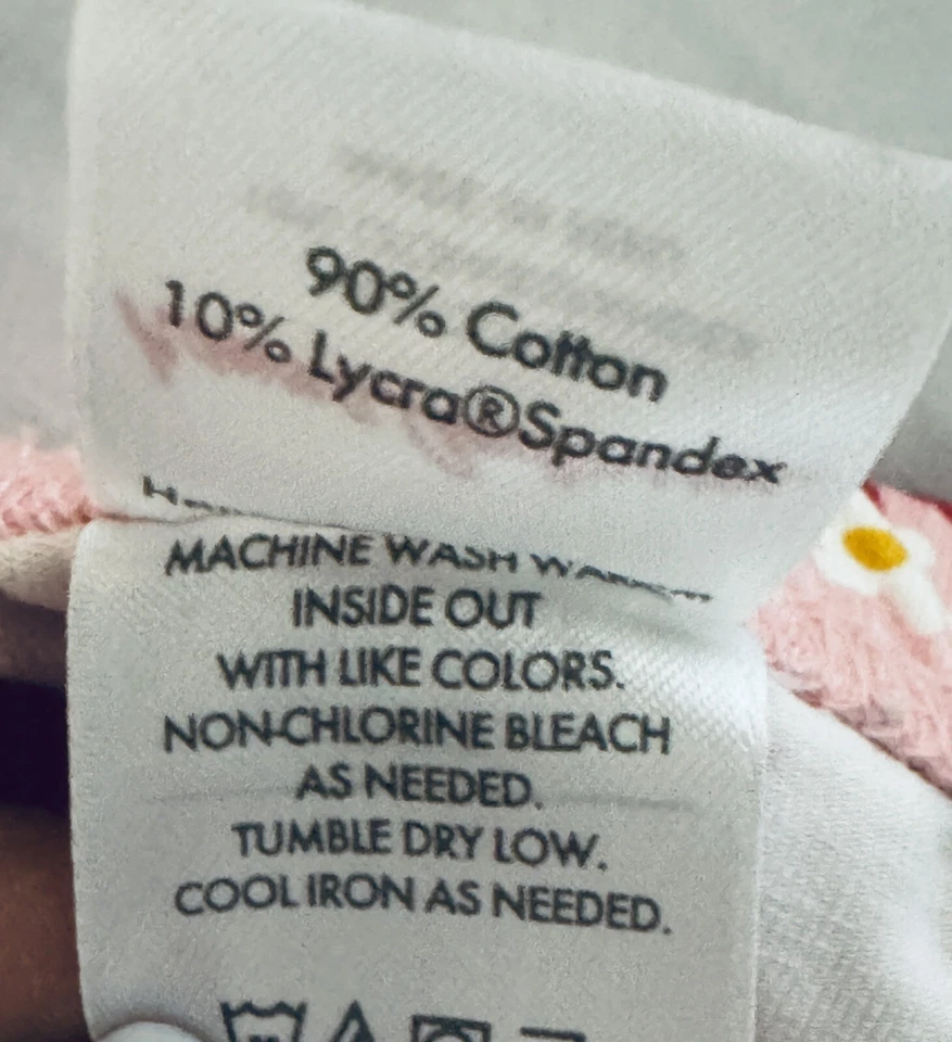 "Pantalones capri primavera Hanna Andersson niñas rosa 15"" entrepierna 8yo 130 cm usados en excelente estado" Foto 4 de 4