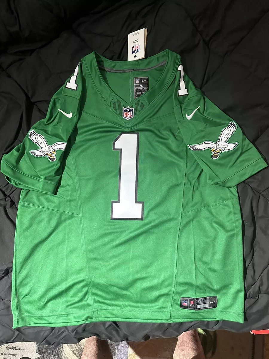 Men's Nike Jalen Hurts Kelly Green Philadelphia Eagles Alternate