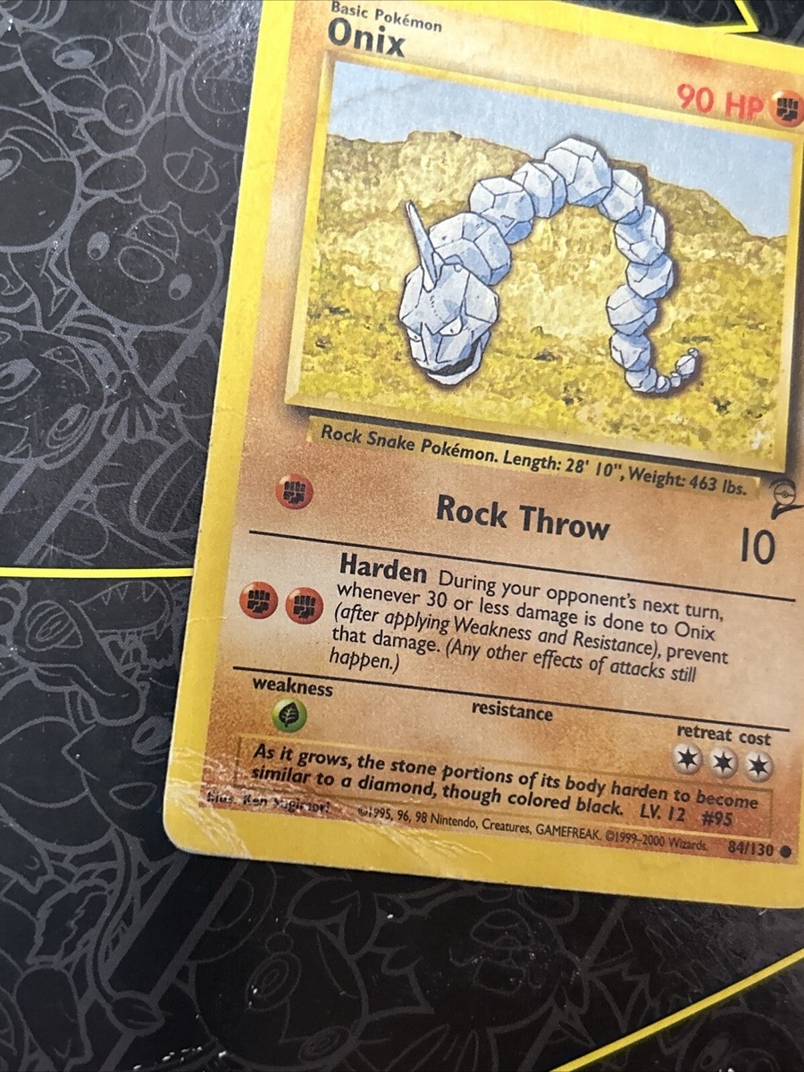 Onix - Base Set 2 84/130 Pokemon Tcg D3 | eBay