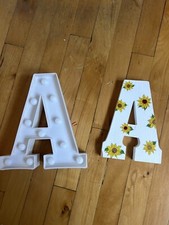 Light Up Letter LED Alphabet PlasticParty Sign Wedding Festival Stand Decoration