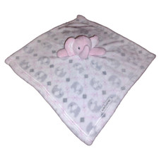 Blankets  Beyond ELEPHANT Pink Gray Super Soft Plush Security Blanket Lovey