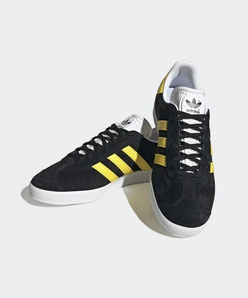 Adidas gazelle sales black yellow