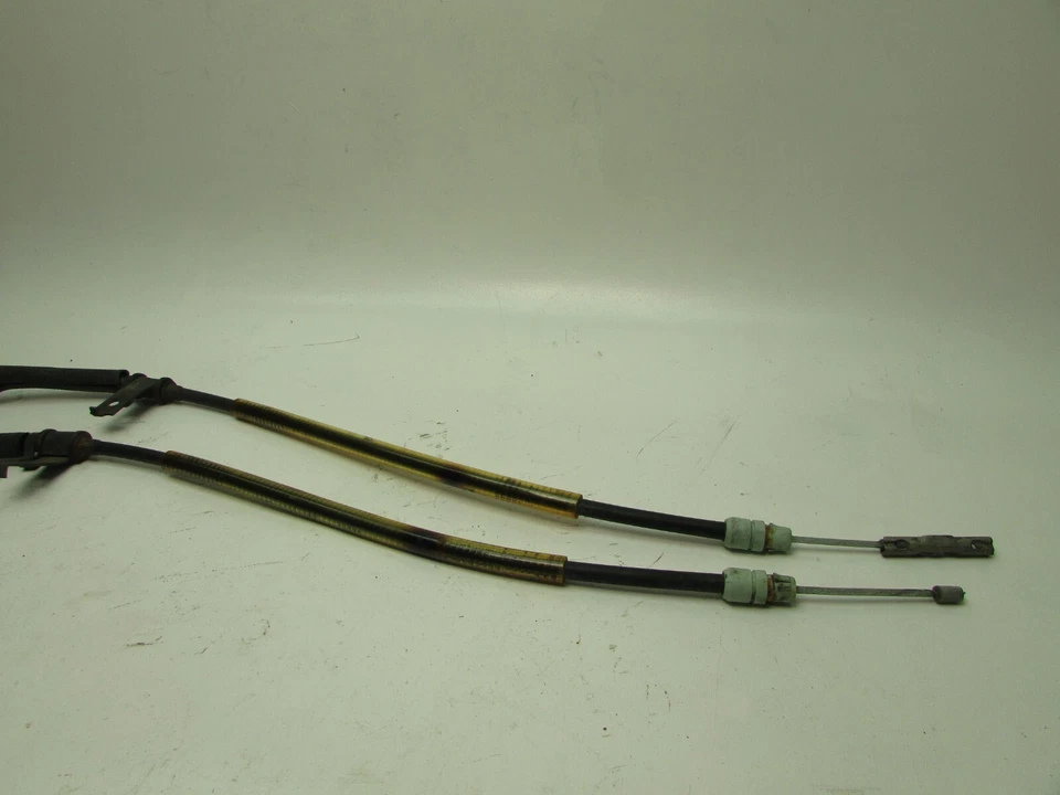 2011 Jaguar XJ Driver Passenger Rear Side Emergency Parking Brake Cable Set OEM - Image 3 of 4