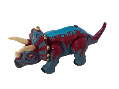 Mattel Dinosaurier Tricerotops gehender brüllender Dinosaurier funktionstüchtig 12 cm lang