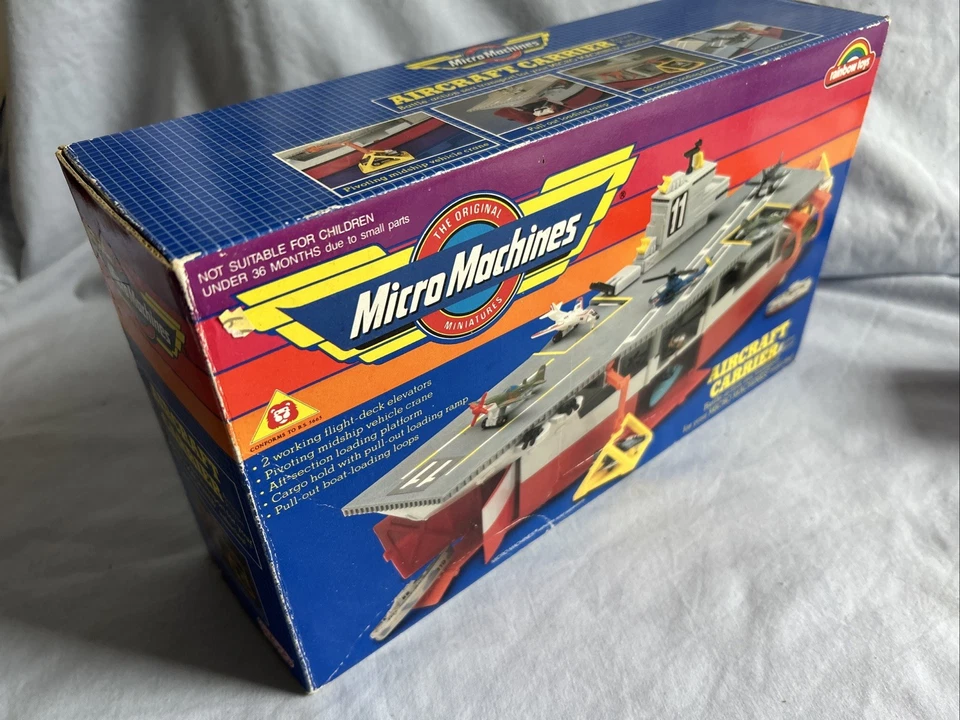 Micro Machines, Galoob, 1988, авианосец, полный, в коробке #4 - Изображение 3 из 4