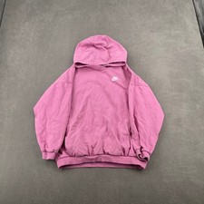 Nike Womens Sportswear Essential Fleece Hoodie Pink L DJ7668-622