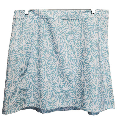 RipSkirt Hawaii Light Blue Floral Print Hook & Loop Wrap Skirt Size XL