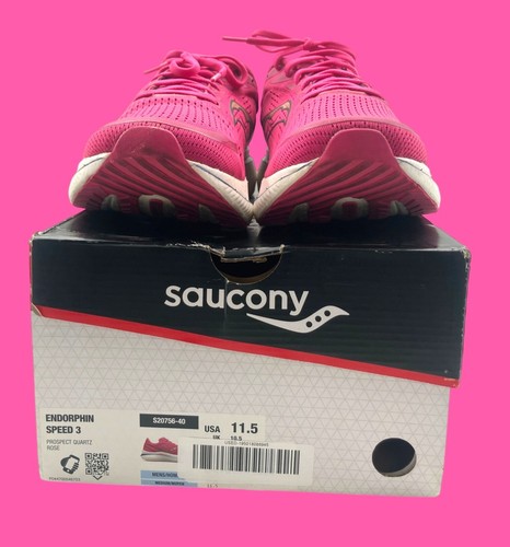 SAUCONY Mens Endorphin Speed 3 Prospect Quarts Rose Running Size 11.5 Some Wear