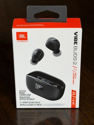 JBL Vibe Buds 2 in Black, True Wireless Noise Cancelling Earbuds | NEW IN BOX!